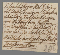 L 01386
<br/>
Label met opschrift
<br/>
<em>Escher von der Linth, Johannes Conrad (1767-1823)</em>